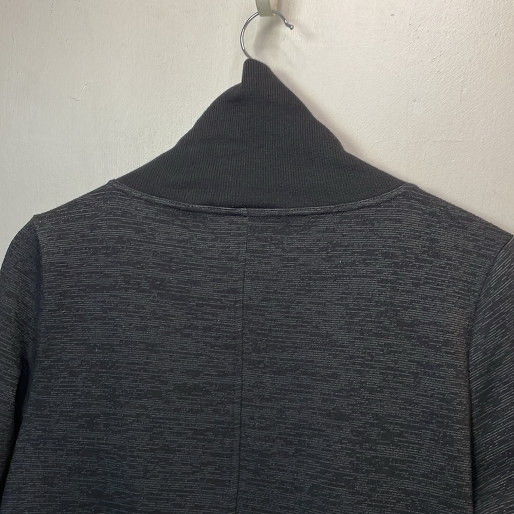 Zella Black Cross-over Collar Oversized Athletic Jacket M. #0023 - Picture 9 of 16